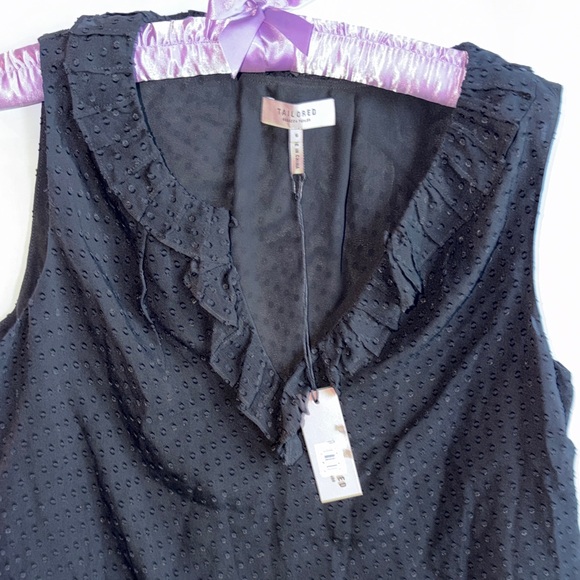 Rebecca Taylor Black Ruffle Blouse - Picture 8 of 8